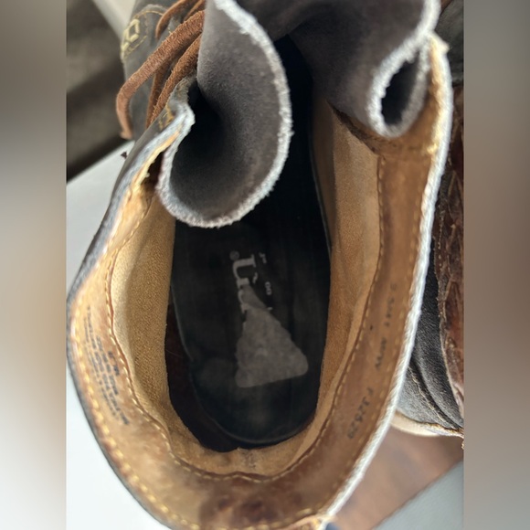 Born Temple F32529 Dark Gray Lace Up Casual Ankle Boots Womens 9.5/ EU 41 - Picture 7 of 11